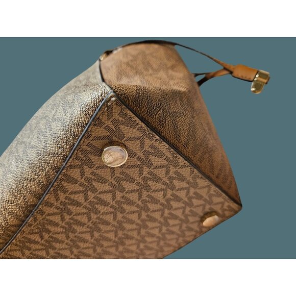 Michael Kors Voyager Color Block Signature Logo Tote Shoulder Bag - Picture 7 of 16